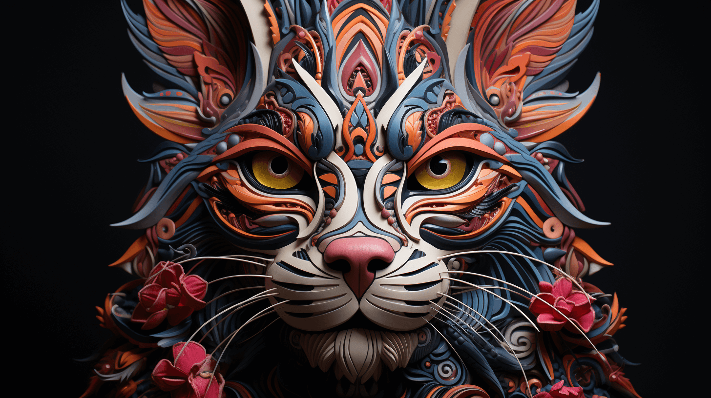 a-3d-illustration-of-a-cat